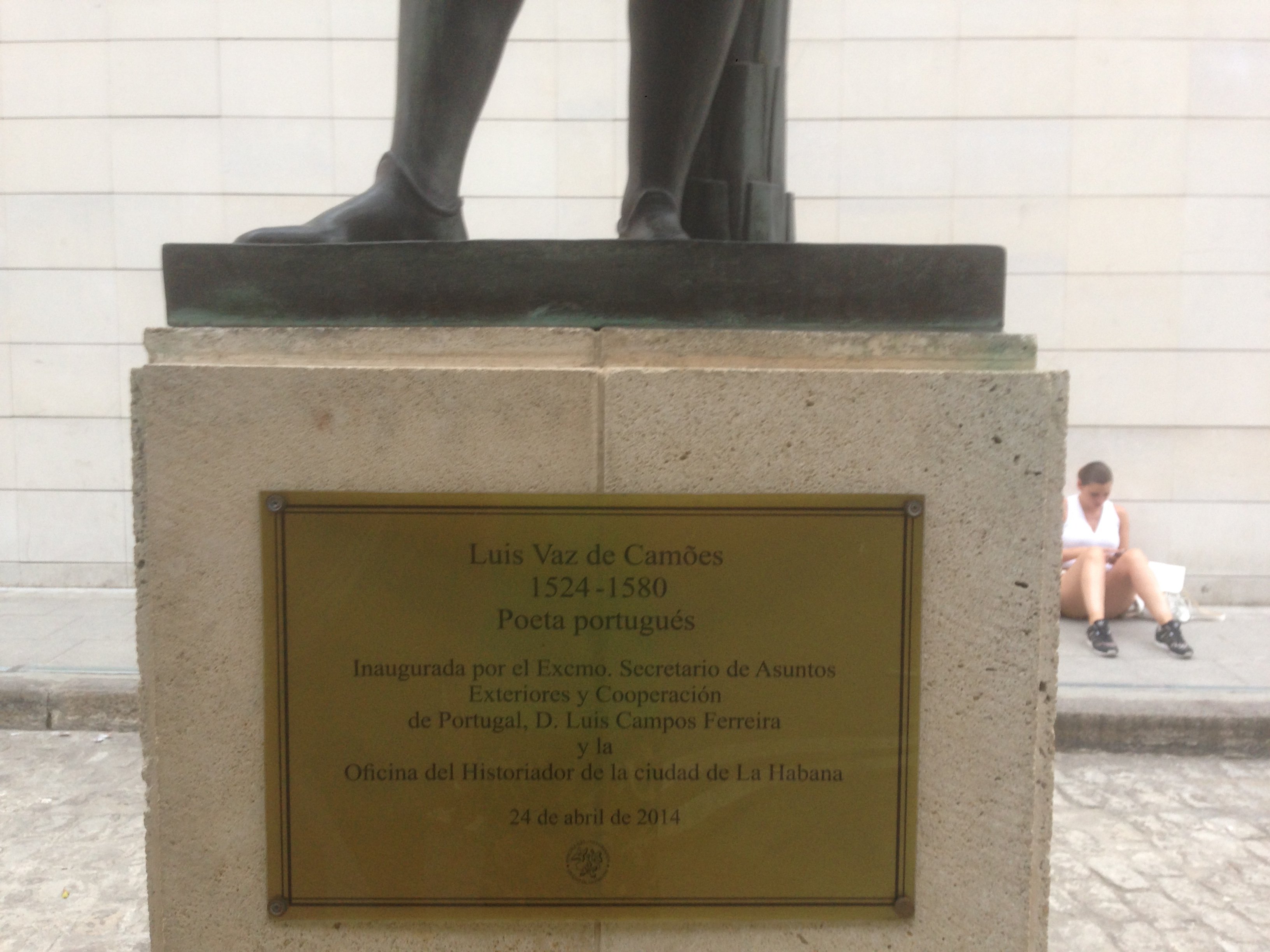 Monumento para Camões em Havana